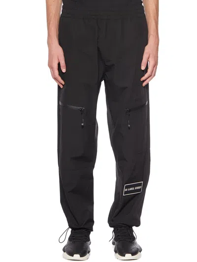44 Label Group Logo Patch Straight-leg Trousers Pants In Black