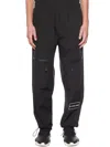 44 Label Group Logo Patch Straight-leg Trousers Pants In Black