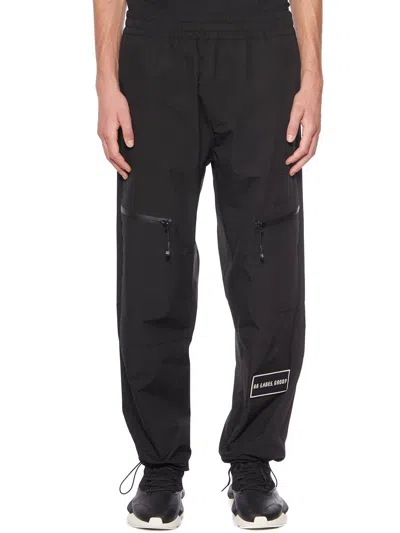 44 LABEL GROUP LOGO PATCH STRAIGHT-LEG TROUSERS