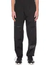 44 Label Group Logo Patch Straight-leg Trousers Pants In Black