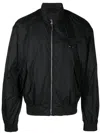 44 Label Group Logo-print Bomber Jacket In Schwarz