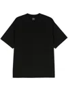 44 Label Group Classic Logo-embroidered Cotton T-shirt In Black