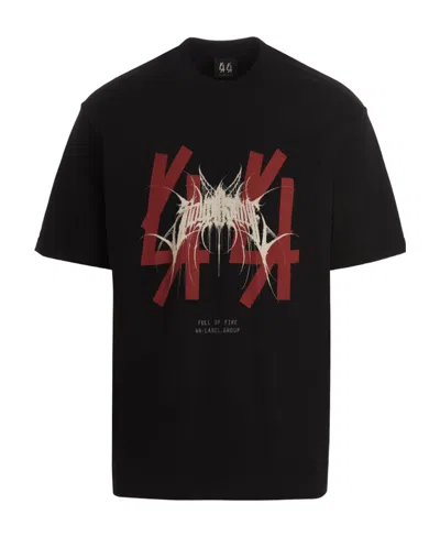 44 Label Group Logo-print Detail T-shirt In Black