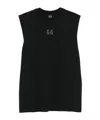 44 Label Group Logo-print Sleeveless Vest In Black