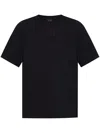 44 Label Group Classic Logo-embroidered Cotton T-shirt In Black