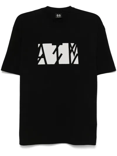 44 Label Group Logo-print T-shirt In Black