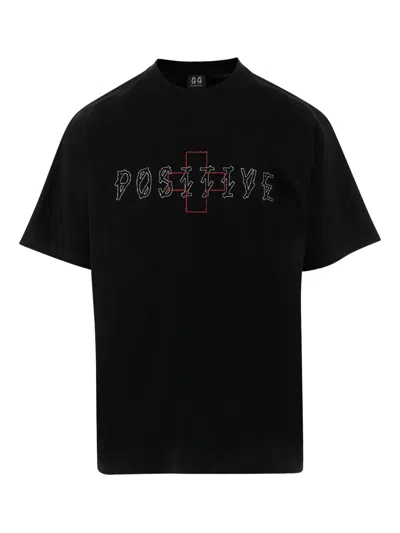 44 Label Group Logo-print T-shirt In Black