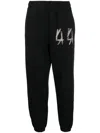 44 Label Group Logo-print Track Pants In Schwarz