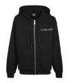 44 Label Group Logo-print Zipped Hoodie In Black