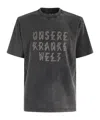 44 Label Group Logo Printed Crewneck T-shirt In Black
