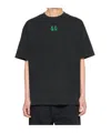 44 Label Group Logo Printed Crewneck T-shirt In Black