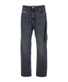 44 Label Group Embroidered Straight-leg Jeans In Black