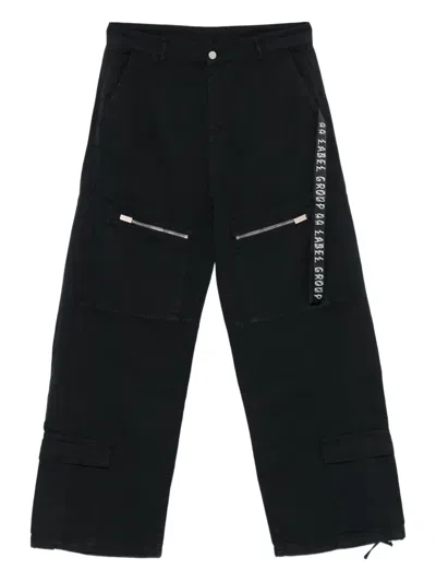 44 LABEL GROUP LOGO-TAPE TROUSERS