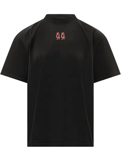 44 Label Group Logo Tee In Black Red