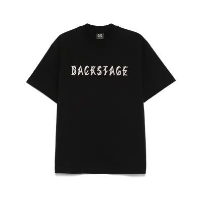 44 Label Group Logo-print Cotton T-shirt In Black