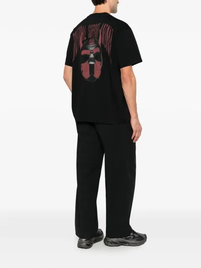 44 Label Group Logo-print T-shirt In Black
