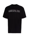 44 Label Group Oversized T-shirt With Unique Stampaint Design In Black