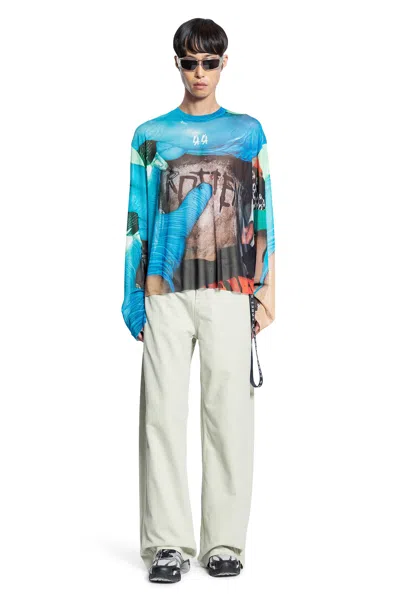 44 Label Group Long Sleeve Mesh T-shirt In Multi