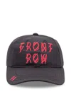 44 Label Group M  Black Cap With Front Row Embroidery In Gold