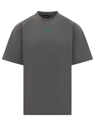 44 Label Group M  Gray T-shirt With Green Embroidered Logo