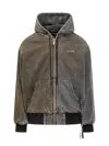 44 Label Group Zip-fastening Hooded Jacket In Gray
