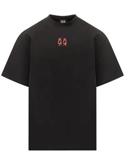 44 LABEL GROUP M44 LABEL GROUP 44 LABEL GROUP T-SHIRT BLACK LOGO RED MEN'S