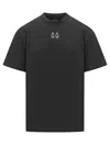 44 Label Group M  T-shirt Embroidered Logo In Black