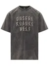 44 Label Group T-shirt In Grey Cotton In Gray