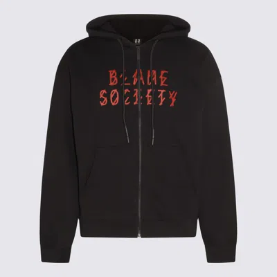 44 LABEL GROUP M44 LABEL GROUP BLACK, WHITE AND RED COTTON SWEATSHIRT