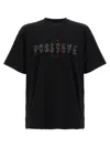 44 Label Group Cotton T-shirt With Print In Black