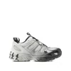 44 Label Group Mesh-panel Lace-up Sneakers In Gray