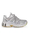 44 Label Group Silver Dragger Sneakers In White