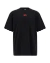 44 Label Group Drip Risk Red T-shirt In Black