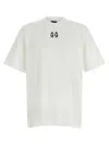 44 Label Group M White Oversized T-shirt  In White