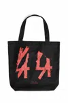 44 LABEL GROUP MAN BLACK TOTE BAGS