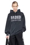 44 Label Group Faded Gen Hoodie In Blue