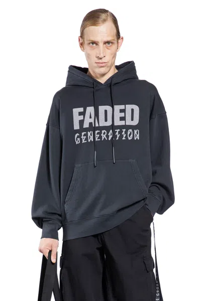 44 LABEL GROUP FELPA CON CAPPUCCIO FADED GENERATION