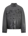 44 Label Group Man Denim Outerwear Grey Size 42 Cotton