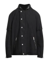 44 Label Group Man Jacket Black Size 42 Polyester, Cotton In Black