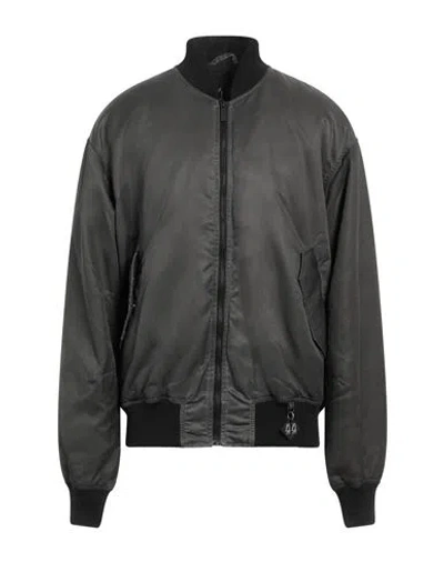 44 Label Group Man Jacket Charcoal Size 42 Polyamide In Grey