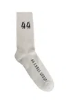 44 Label Group Logo-jacquard Socks In Off-white