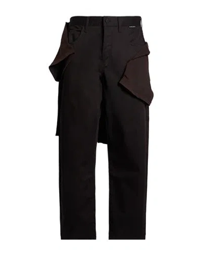 44 Label Group Man Pants Black Size 36 Cotton In Brown