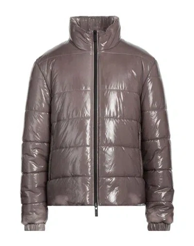 44 Label Group Man Puffer Khaki Size 40 Polyamide In Off White