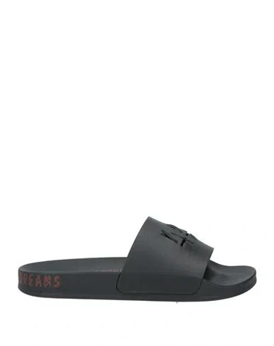 44 Label Group Man Sandals Black Size 6.5 Rubber