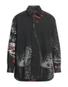 44 Label Group Man Shirt Black Size 40 Cotton