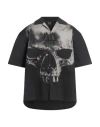 44 Label Group Man Shirt Black Size 42 Cotton