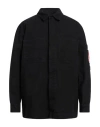 44 Label Group Denim Overshirt With Lighter Holder In Black