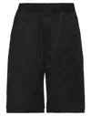 44 Label Group Man Shorts & Bermuda Shorts Black Size 34 Cotton In Black
