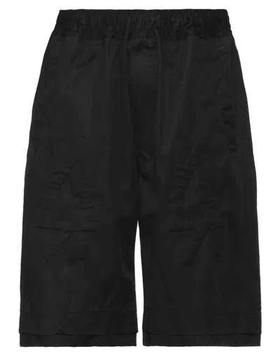 44 Label Group Man Shorts & Bermuda Shorts Black Size 34 Cotton