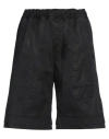 44 Label Group Embossed-logo Knee-length Shorts In Black